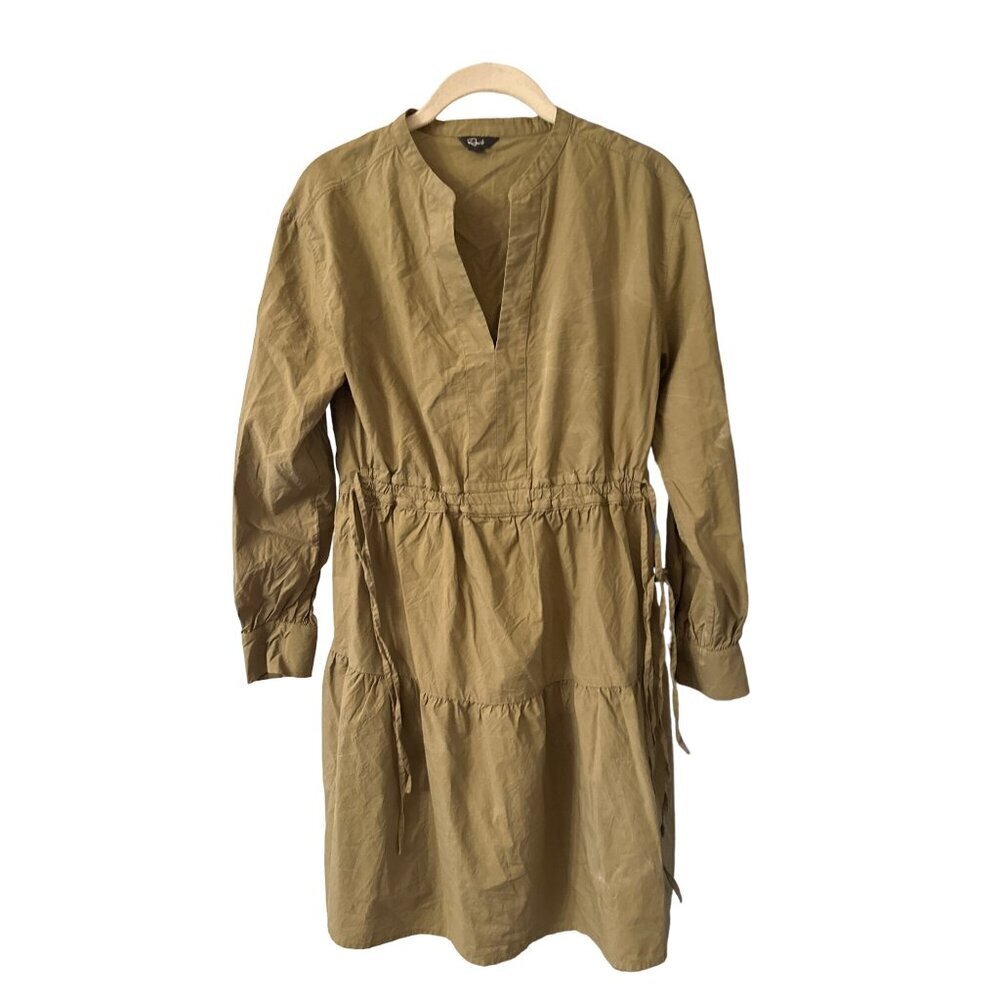 Rails‎ Womens Olive Green Tiered Dress XS Military Safari Minimalist